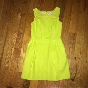 J crew Lime Green Sleeveless Party Dress